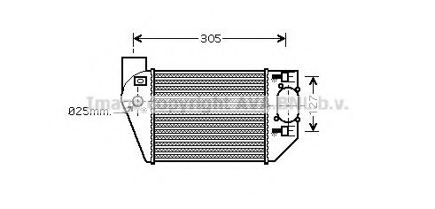 Imagine Intercooler, compresor AVA QUALITY COOLING AI4249