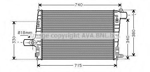 Imagine Intercooler, compresor AVA QUALITY COOLING AI4259