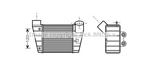 Imagine Intercooler, compresor AVA QUALITY COOLING AI4283