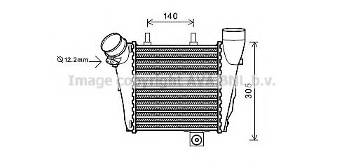 Imagine Intercooler, compresor AVA QUALITY COOLING AI4323