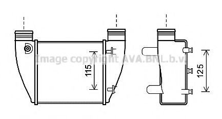 Imagine Intercooler, compresor AVA QUALITY COOLING AI4364