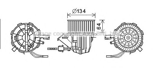 Imagine Electromotor, ventilatie interioara AVA QUALITY COOLING AI8391