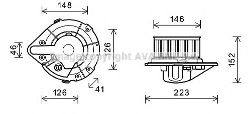 Imagine Electromotor, ventilatie interioara AVA QUALITY COOLING AI8501