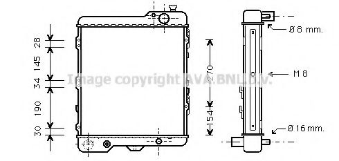 Imagine Radiator, racire motor AVA QUALITY COOLING AIA2038