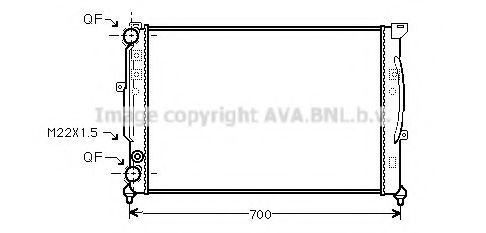 Imagine Radiator, racire motor AVA QUALITY COOLING AIA2123