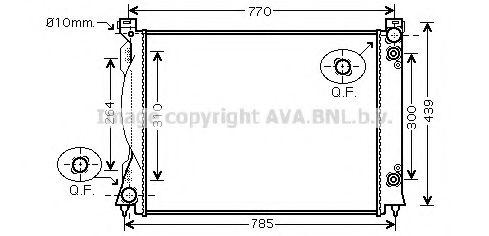 Imagine Radiator, racire motor AVA QUALITY COOLING AIA2253