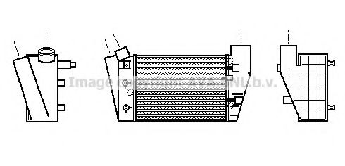 Imagine Intercooler, compresor AVA QUALITY COOLING AIA4188