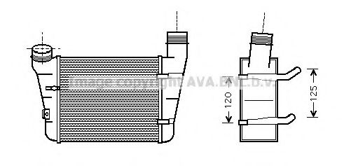 Imagine Intercooler, compresor AVA QUALITY COOLING AIA4221