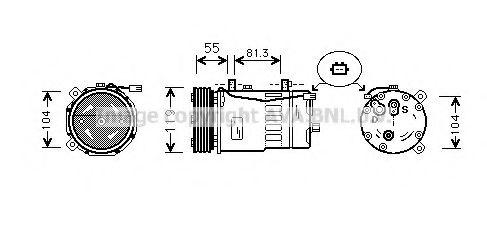 Imagine Compresor, climatizare AVA QUALITY COOLING AIAK001