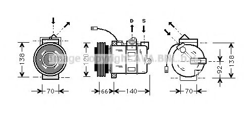 Imagine Compresor, climatizare AVA QUALITY COOLING AIAK150