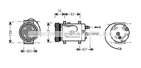 Imagine Compresor, climatizare AVA QUALITY COOLING AIAK177