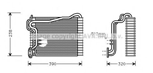 Imagine evaporator,aer conditionat AVA QUALITY COOLING AIV146