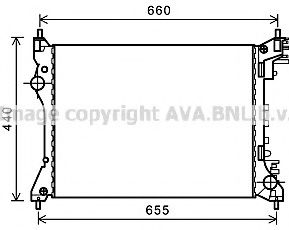 Imagine Radiator, racire motor AVA QUALITY COOLING AL2117