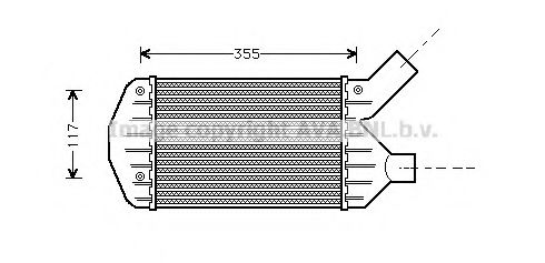 Imagine Intercooler, compresor AVA QUALITY COOLING AL4066