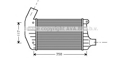 Imagine Intercooler, compresor AVA QUALITY COOLING AL4067