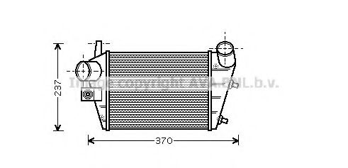 Imagine Intercooler, compresor AVA QUALITY COOLING AL4085