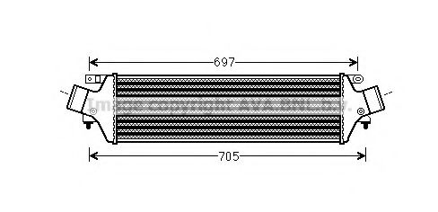 Imagine Intercooler, compresor AVA QUALITY COOLING AL4118