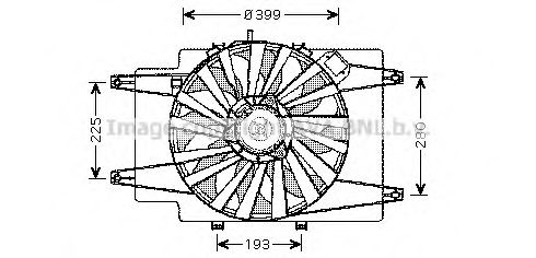 Imagine Ventilator, radiator AVA QUALITY COOLING AL7506