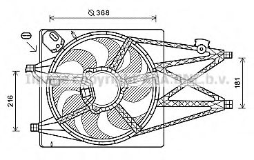 Imagine Ventilator, radiator AVA QUALITY COOLING AL7520