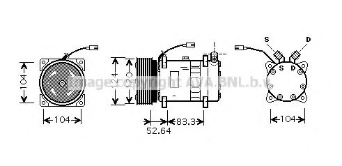 Imagine Compresor, climatizare AVA QUALITY COOLING ALK095