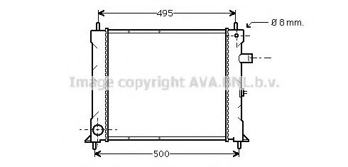 Imagine Radiator, racire motor AVA QUALITY COOLING AU2097