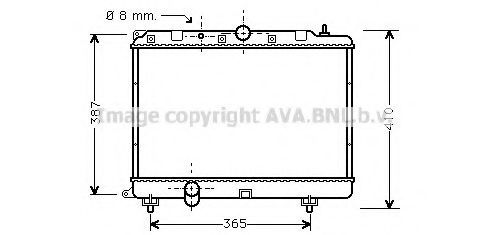 Imagine Radiator, racire motor AVA QUALITY COOLING AU2120