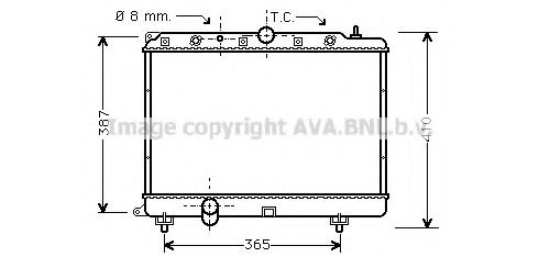 Imagine Radiator, racire motor AVA QUALITY COOLING AU2154