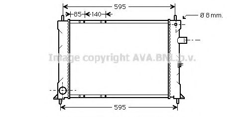 Imagine Radiator, racire motor AVA QUALITY COOLING AU2155