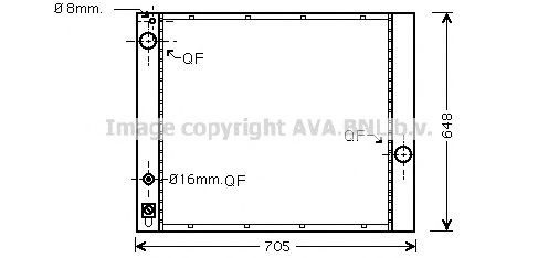 Imagine Radiator, racire motor AVA QUALITY COOLING AU2166