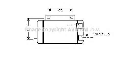 Imagine Radiator ulei, ulei motor AVA QUALITY COOLING AU3129