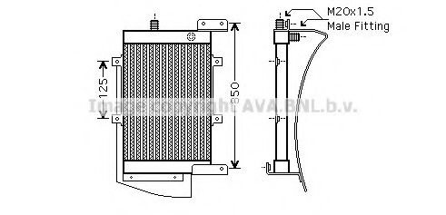 Imagine Radiator ulei, ulei motor AVA QUALITY COOLING AU3192