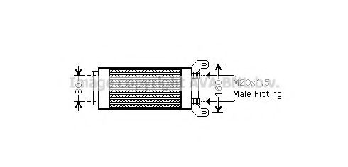 Imagine Radiator ulei, ulei motor AVA QUALITY COOLING AU3194