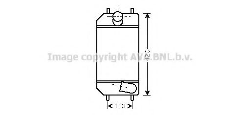 Imagine Intercooler, compresor AVA QUALITY COOLING AU4179