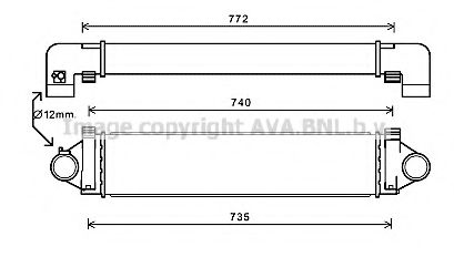 Imagine Intercooler, compresor AVA QUALITY COOLING AU4218