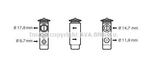 Imagine Supapa expansiune, clima AVA QUALITY COOLING BW1171