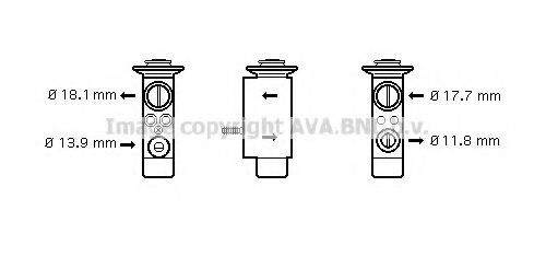 Imagine Supapa expansiune, clima AVA QUALITY COOLING BW1238