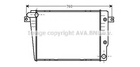 Imagine Radiator, racire motor AVA QUALITY COOLING BW2018