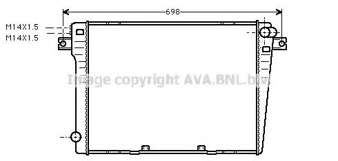 Imagine Radiator, racire motor AVA QUALITY COOLING BW2057