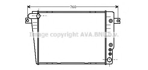 Imagine Radiator, racire motor AVA QUALITY COOLING BW2070