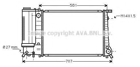 Imagine Radiator, racire motor AVA QUALITY COOLING BW2090