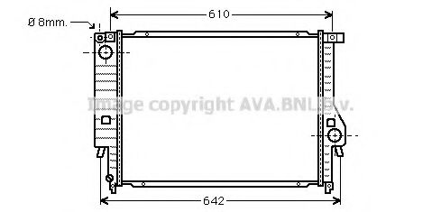 Imagine Radiator, racire motor AVA QUALITY COOLING BW2096