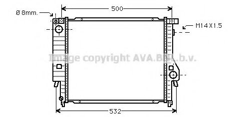 Imagine Radiator, racire motor AVA QUALITY COOLING BW2098