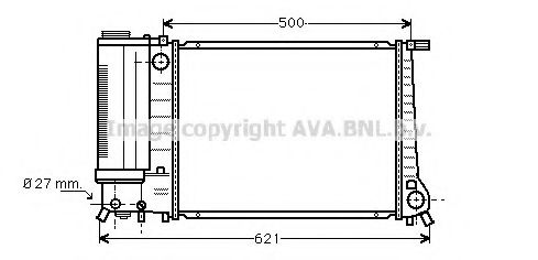 Imagine Radiator, racire motor AVA QUALITY COOLING BW2101