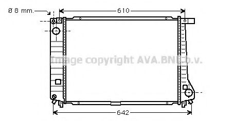 Imagine Radiator, racire motor AVA QUALITY COOLING BW2104