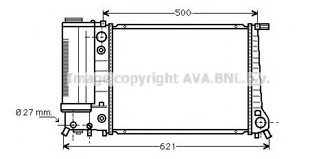 Imagine Radiator, racire motor AVA QUALITY COOLING BW2106