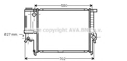 Imagine Radiator, racire motor AVA QUALITY COOLING BW2140