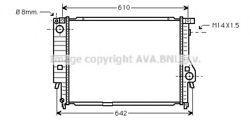 Imagine Radiator, racire motor AVA QUALITY COOLING BW2144