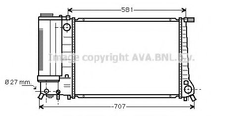 Imagine Radiator, racire motor AVA QUALITY COOLING BW2163