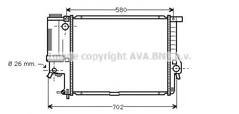 Imagine Radiator, racire motor AVA QUALITY COOLING BW2201