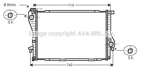 Imagine Radiator, racire motor AVA QUALITY COOLING BW2235